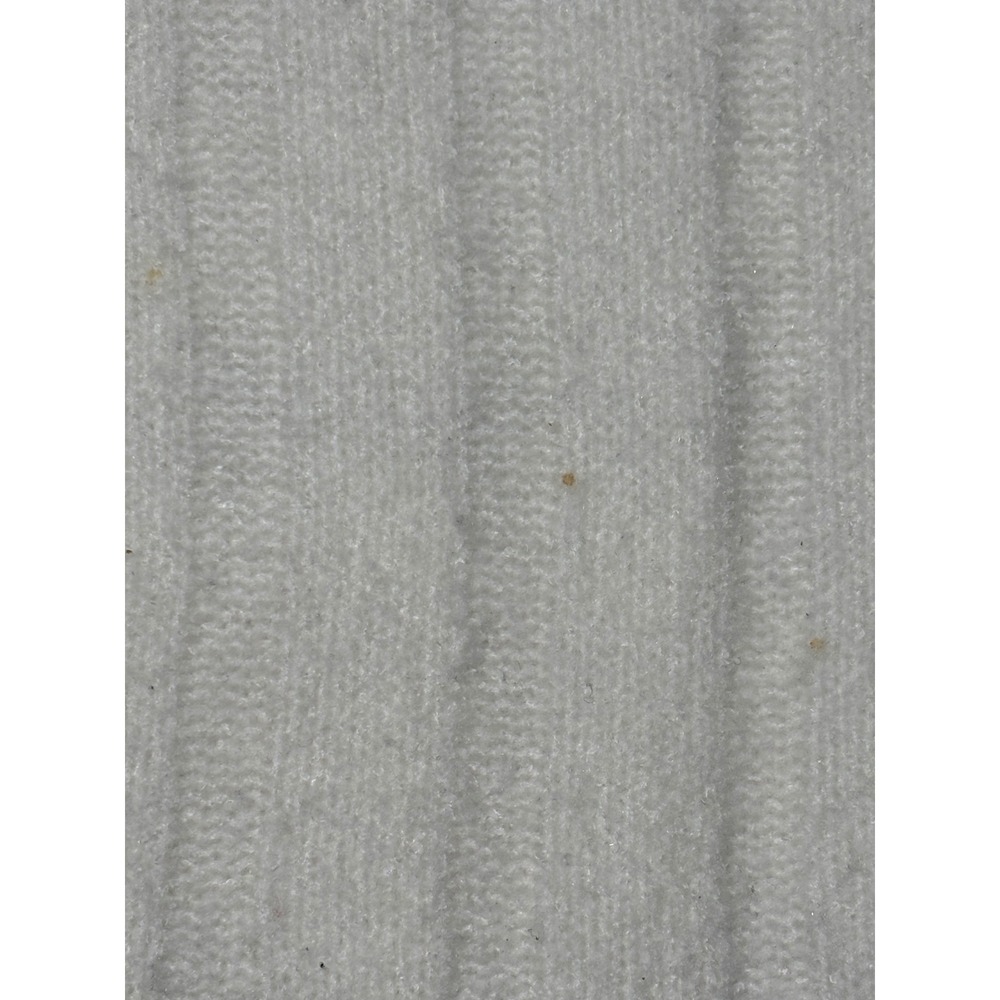 Used Fashion Nova Womens White Distressed Cropped Knit Sweater Size Med Good Con - Picture 6 of 6